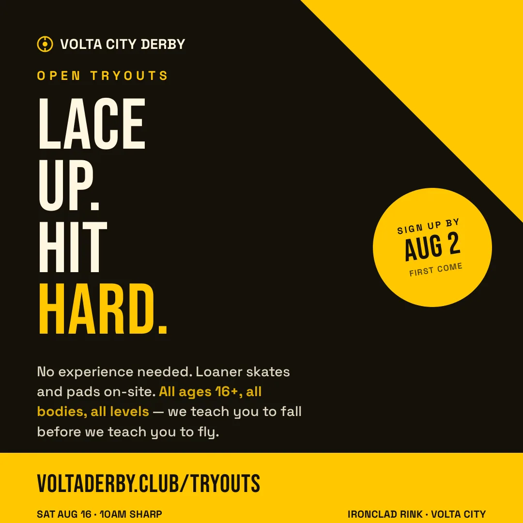Bold sports event announcement
