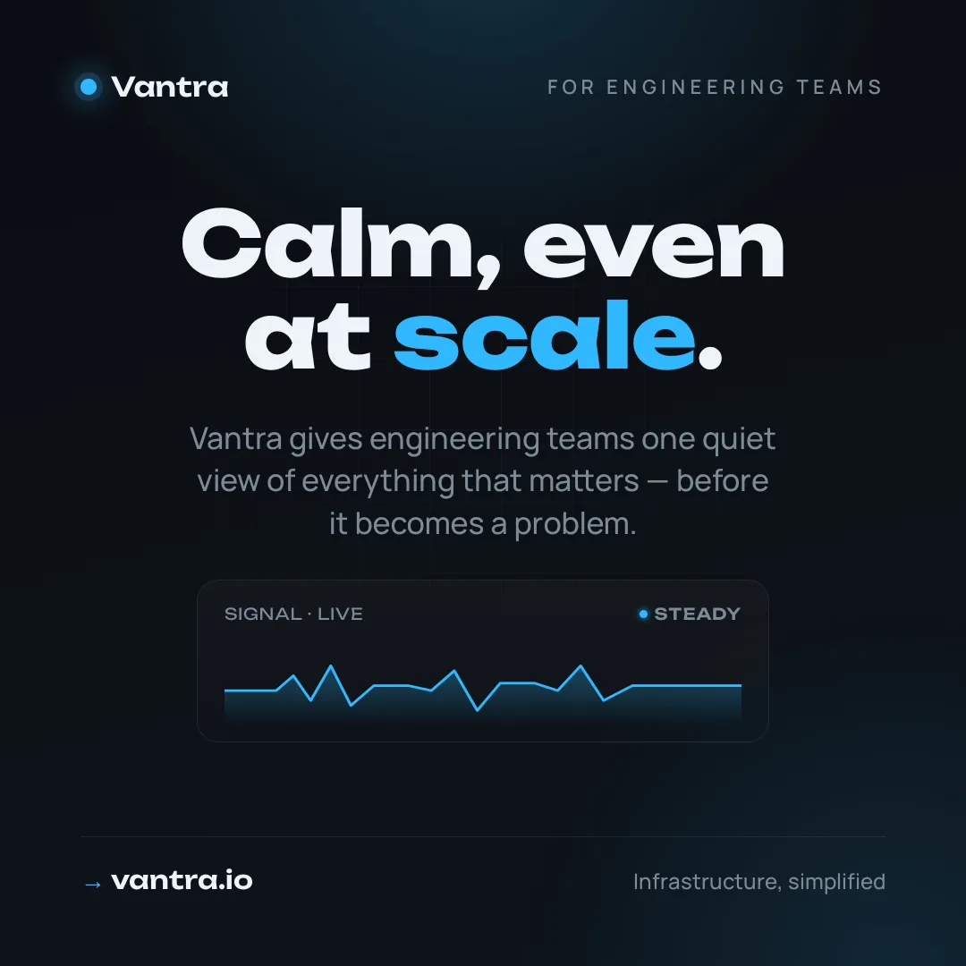 Dark, techy SaaS announcement