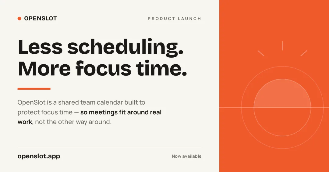A calendar product launch post